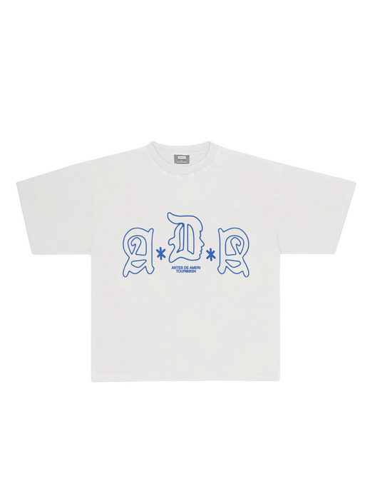 ADA T-SHIRT BLANCA Y AZUL